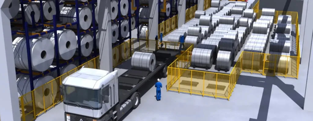 almacenamiento automatico de bobinas de aluminio