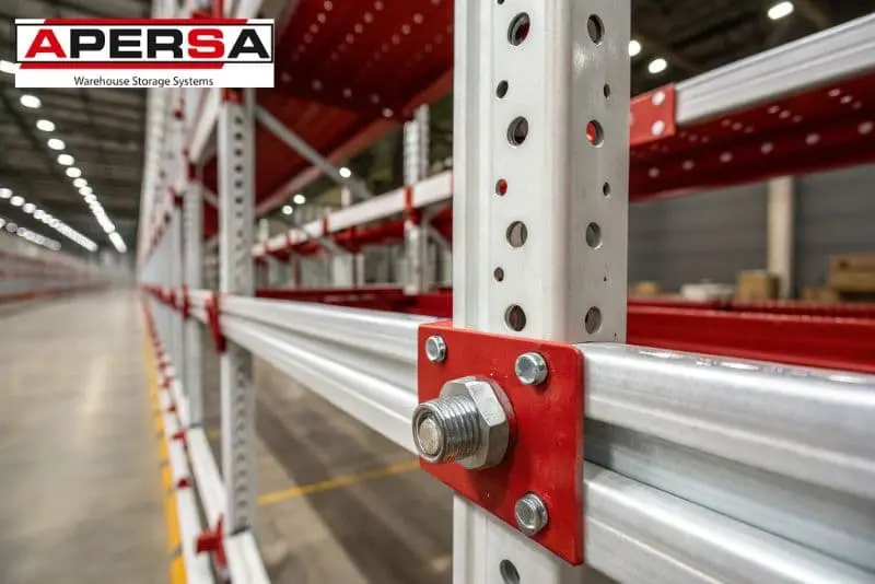Estanteria industrial con tornillos