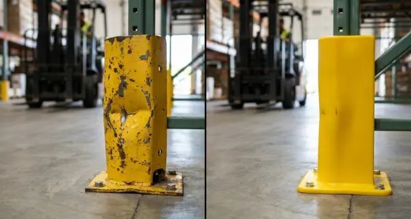 acero vs plastico protectores para estanterias