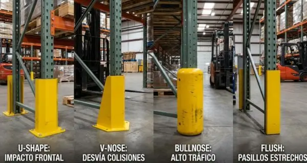 tipos de protectores para estanterias